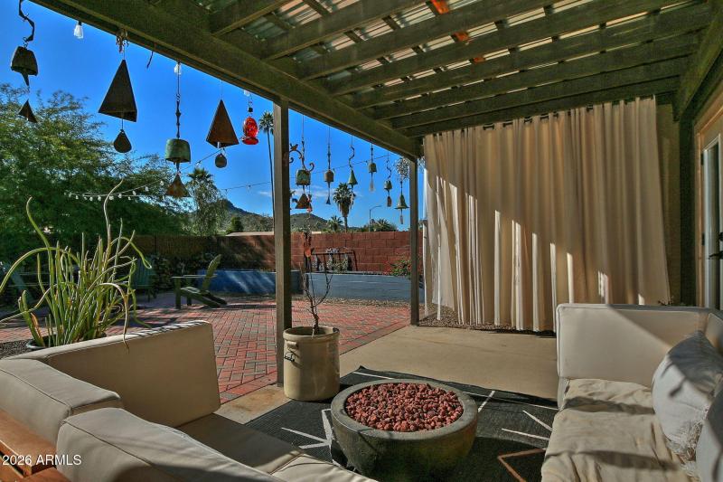 Private outdoor patio