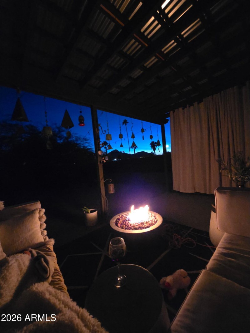 Evenings on your private patio