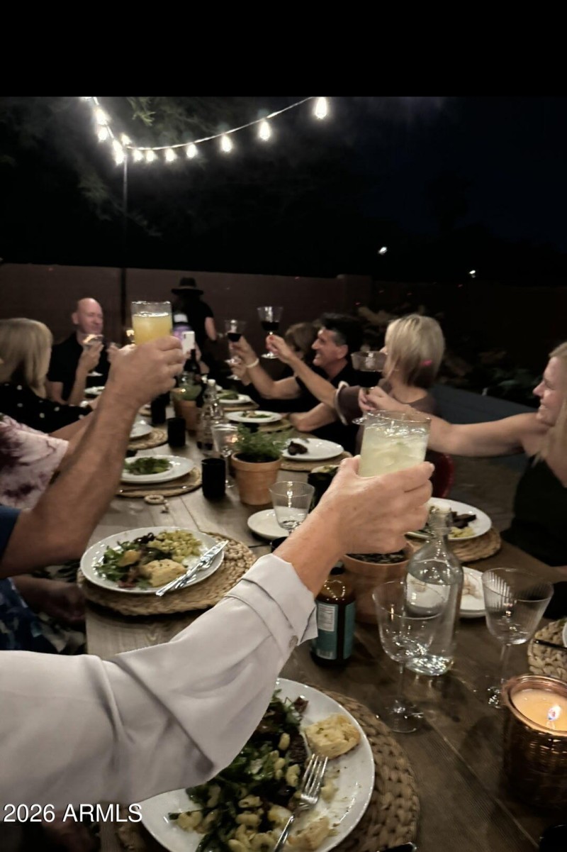 Perfect dinner party yard