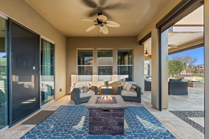 patio off of primary suite