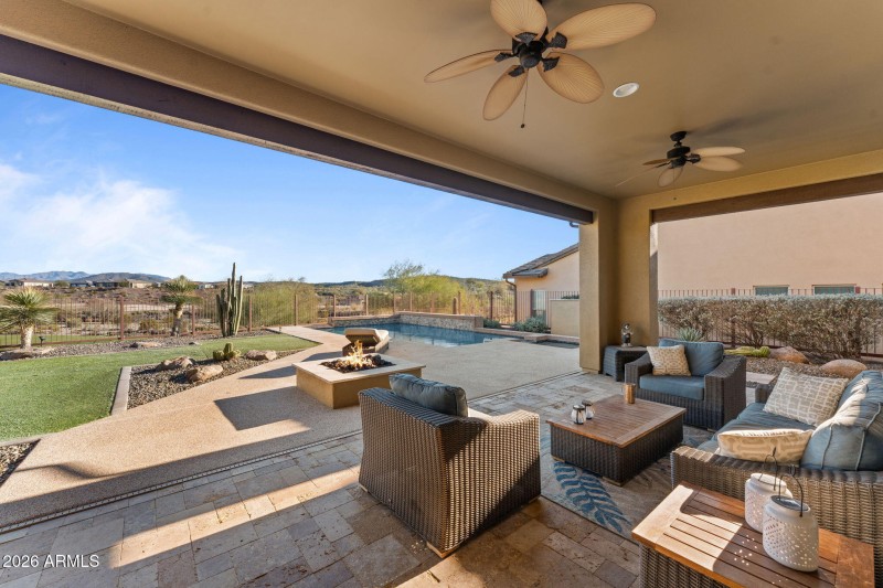 large covered patio