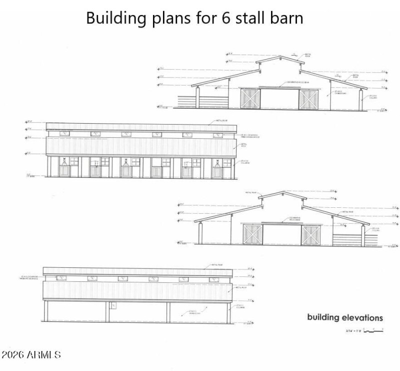 Includes building plans for 6 stall barn