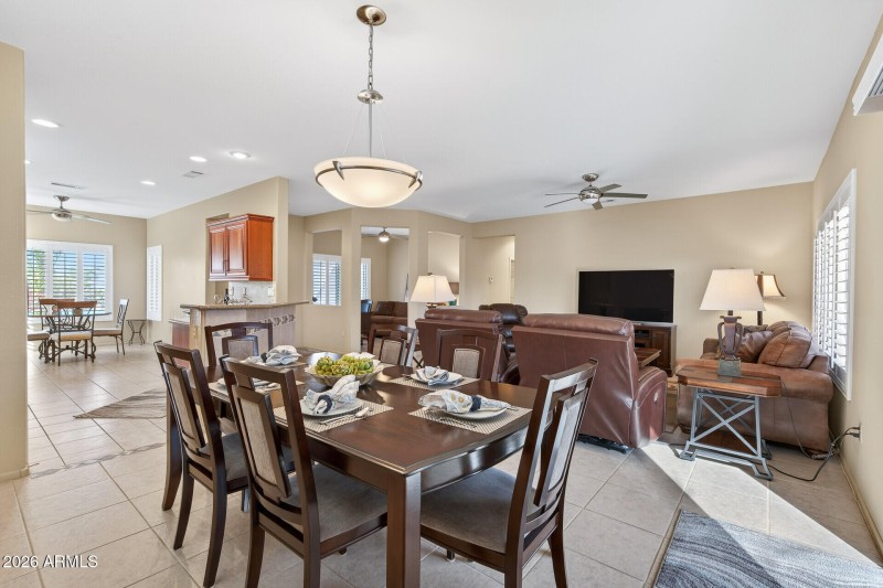 Dining toward Great Room & Kitchen