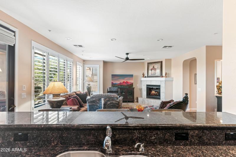 View of Living Rm from Kitchen