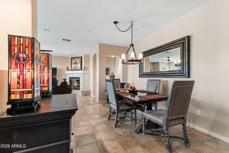 View from inside entry