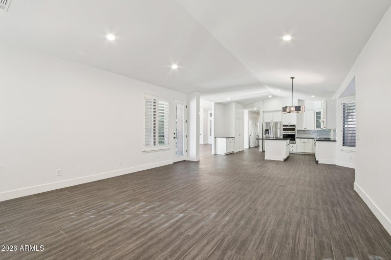 Family Room and Kitchen