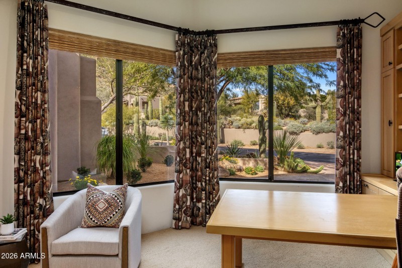 Office Looking out to the Courtyard