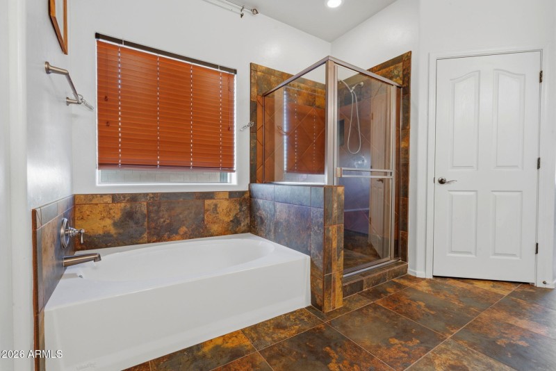 Separate Shower and Water Closet