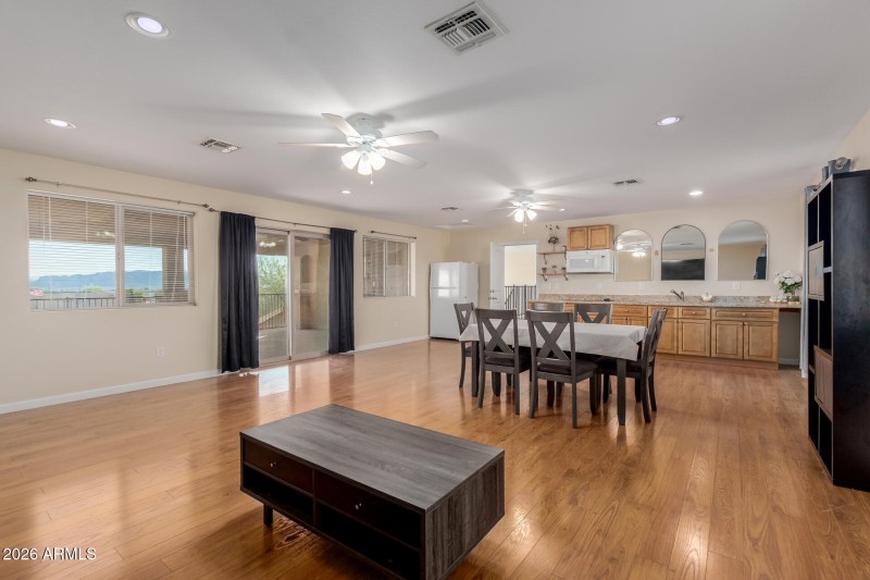 Upstairs Kitchenette & Living Room