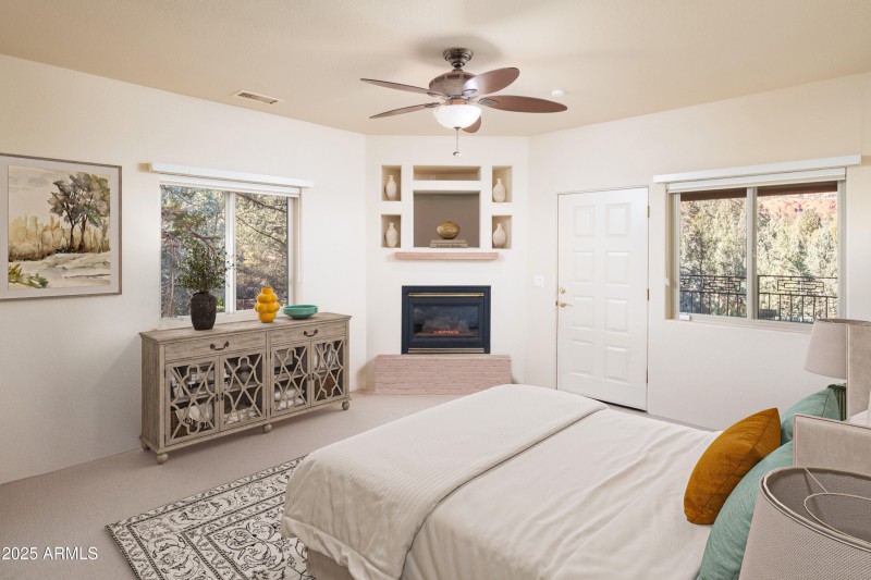 GUEST BEDROOM 2 WITH FIREPLACE