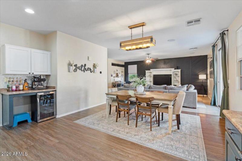 Dining Area Looks Over Great Room