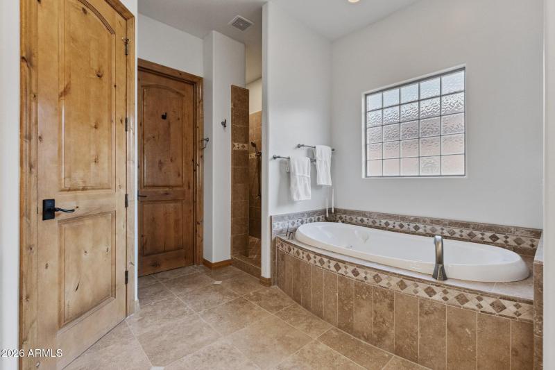 Jetted Tub and Walk-In Shower