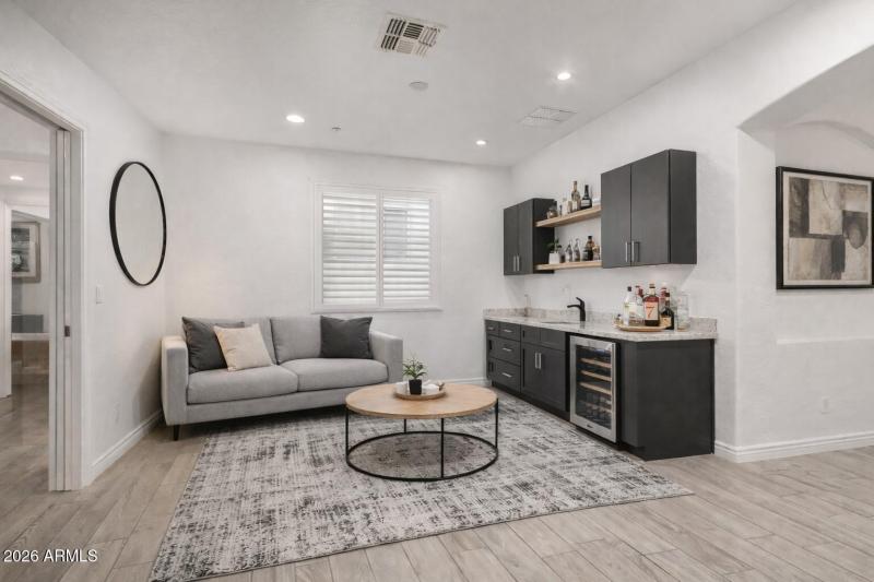 Wetbar as Sitting Room