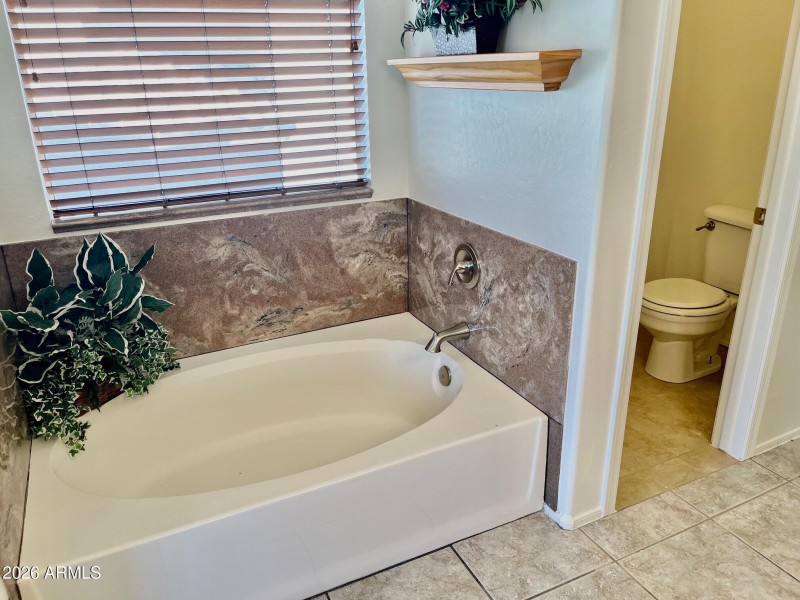 Separate tub & shower