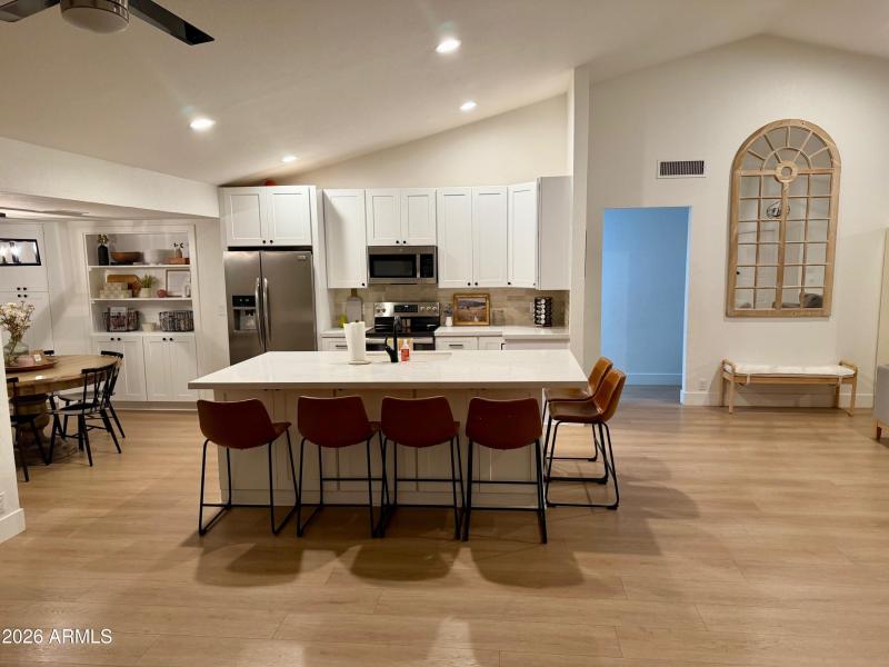 Kitchen straight ahead