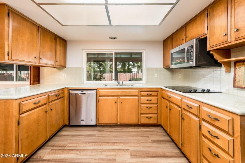 Kitchen with Window to Yard