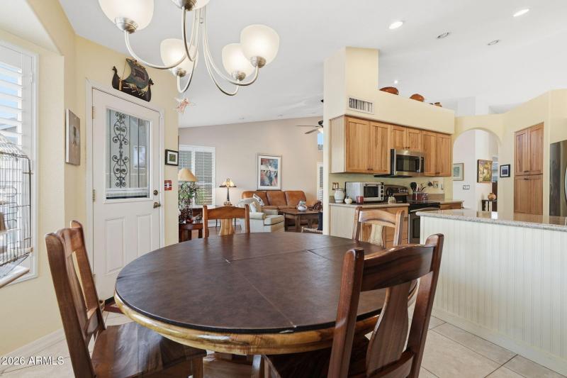 Bright open eating area.