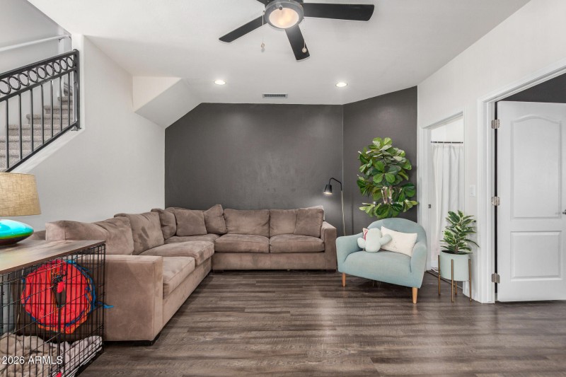 Second floor living room