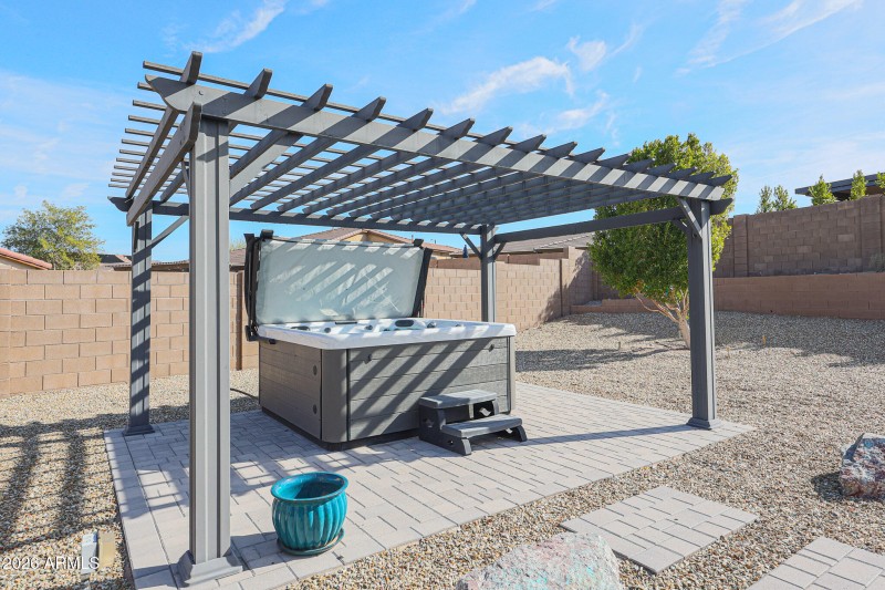 Pergola with Hot Tub