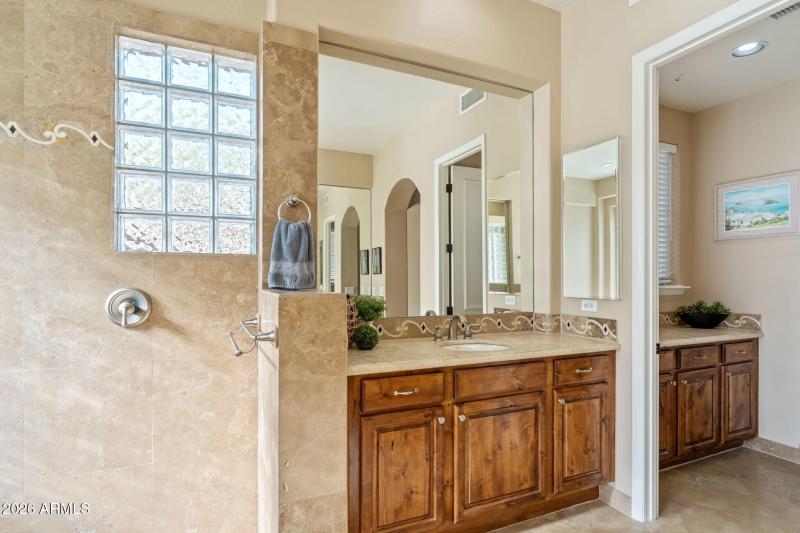 Two separate vanities