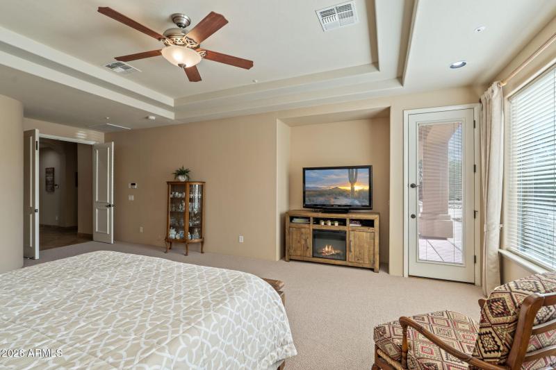 Primary suite exit to backyard