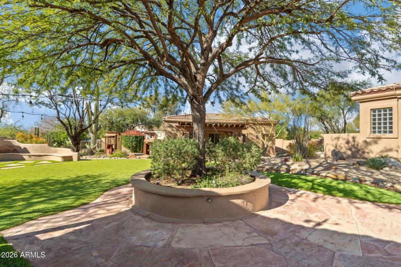 Lush and mature landscaping