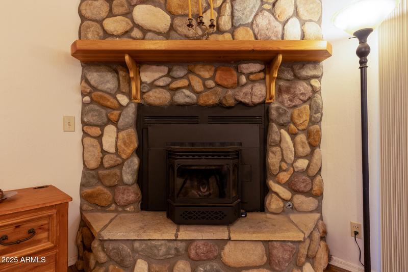 Pellet Stove in Great Room