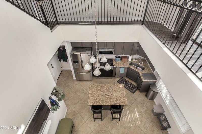 View from second floor banister