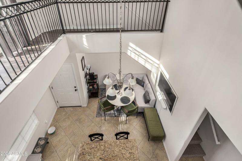 View from second floor banister