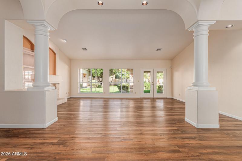 Entry looking out to backyard