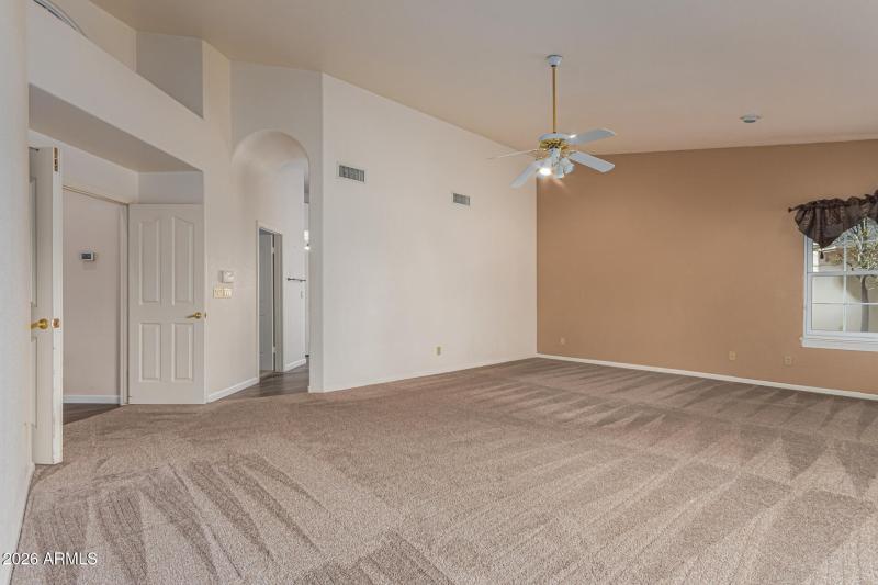 Double door entry to primary bedroom