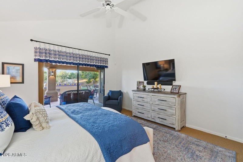 Slider to covered patio