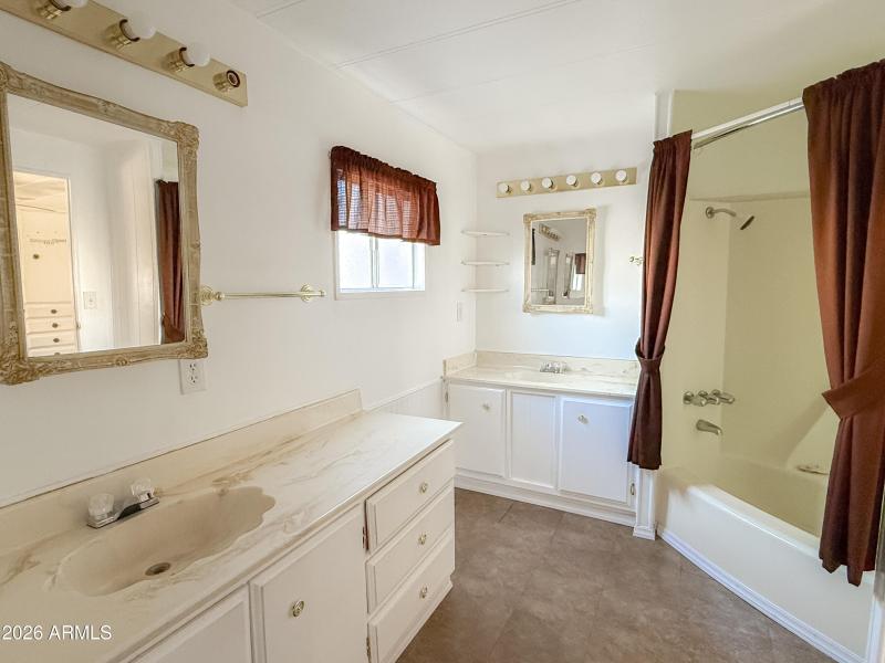 Primary Bathroom with dual vanity
