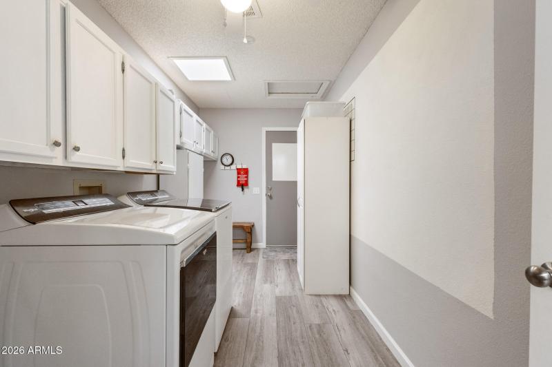 Storage in utility room