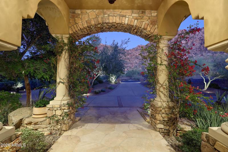 Front View to Troon Mountain