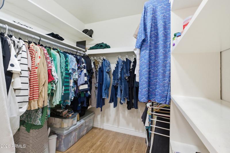 Primary walk in closet