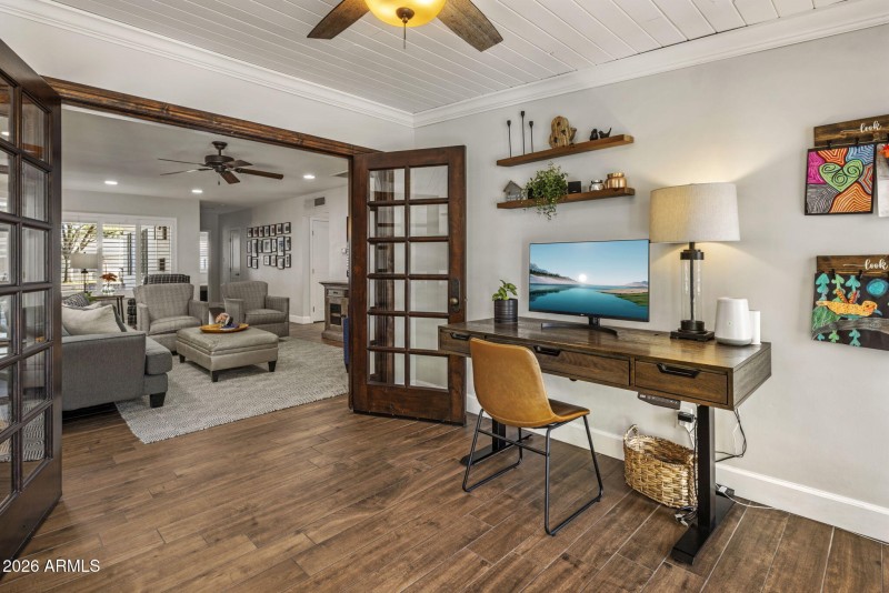 family room French doors