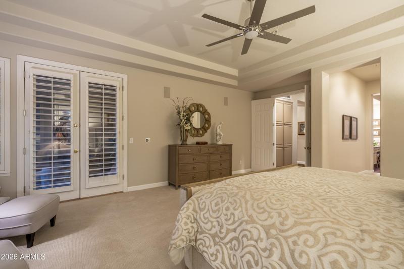 Primary Bedroom w Patio Access