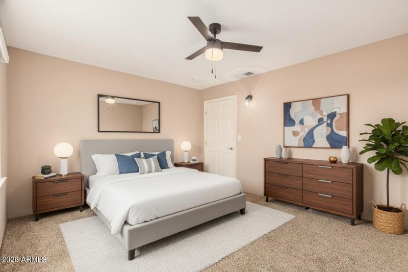 23 Virtually Staged Bedroom