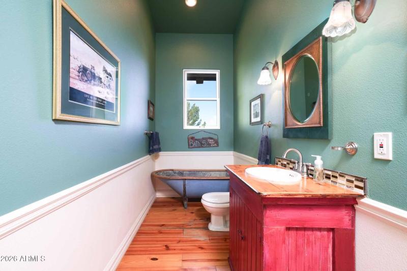 Upstairs Powder Bathroom