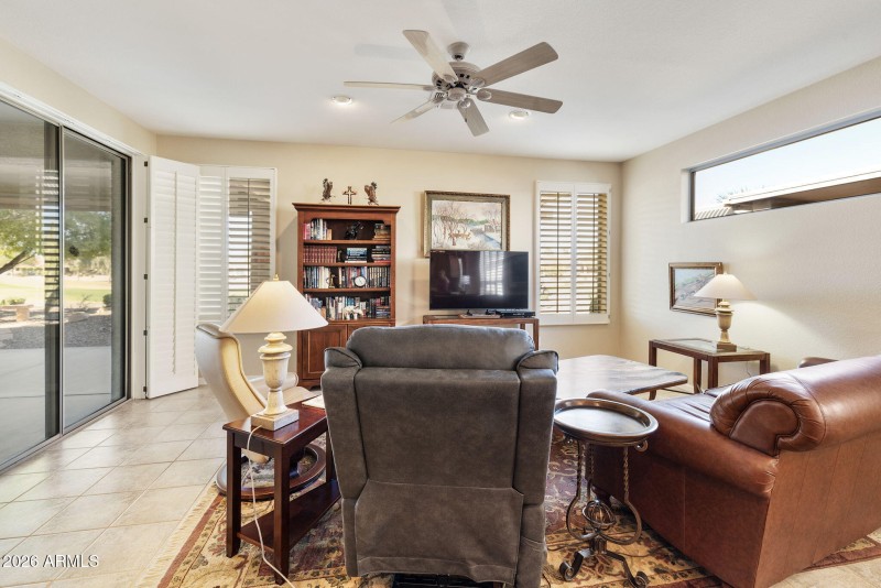 Family Room with patio access