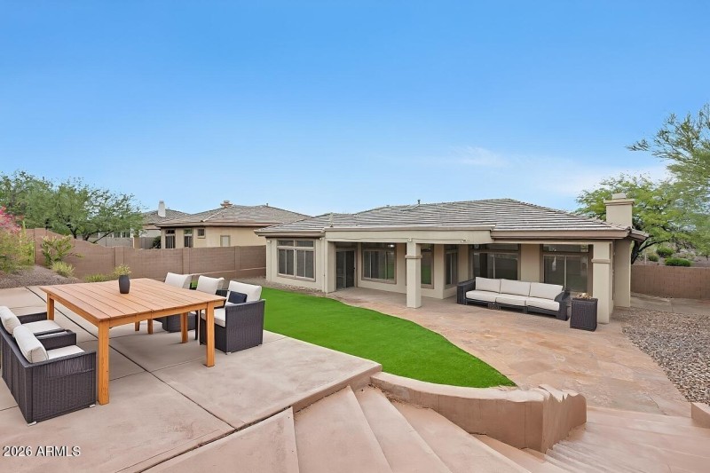 Raised Patio - Virtually Staged