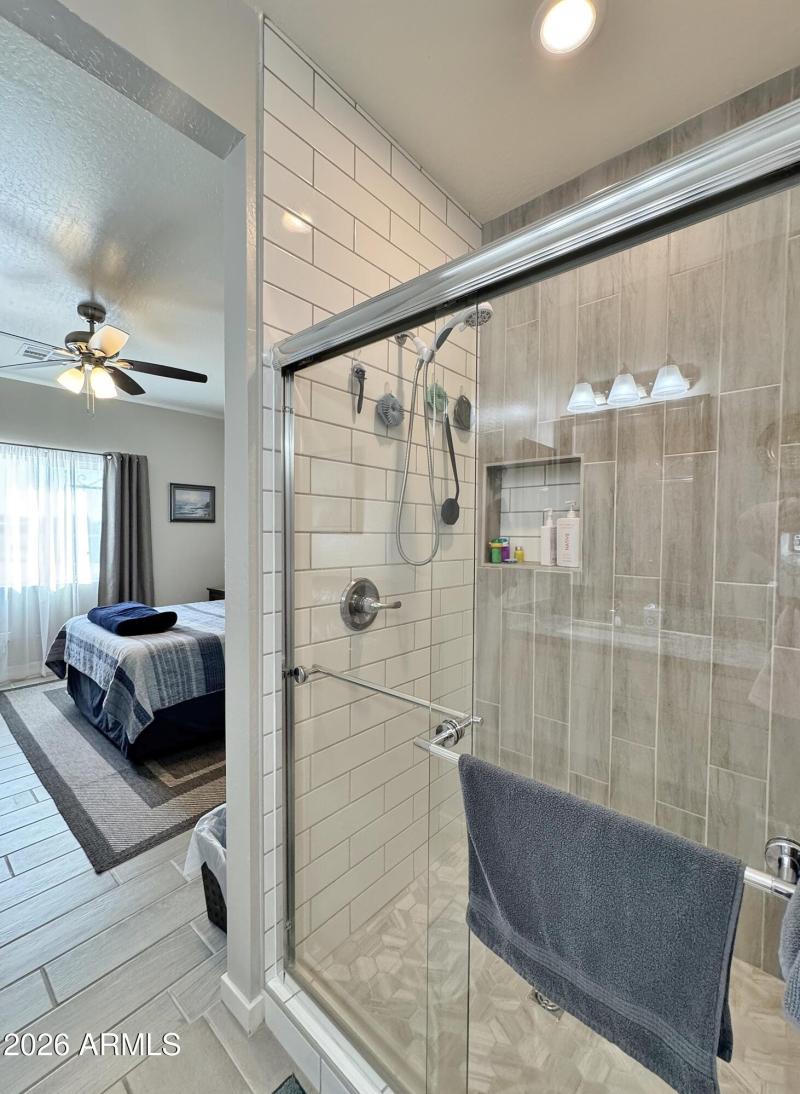 Beautiful tile shower