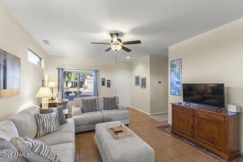 View of Entry and Living Room