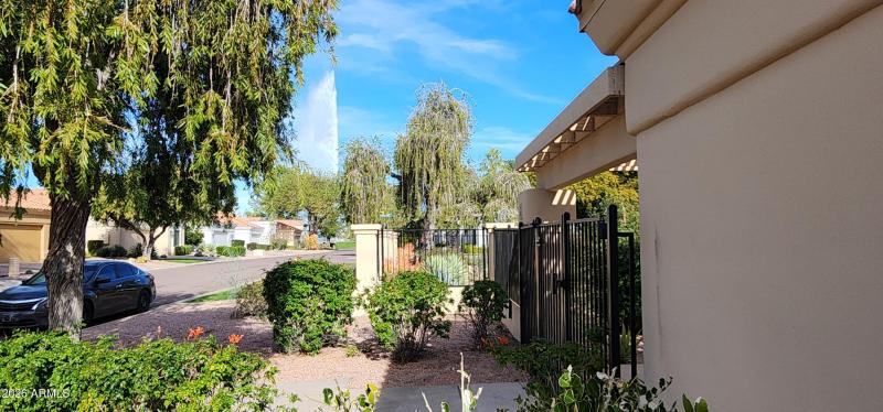 View from community pool area entrance
