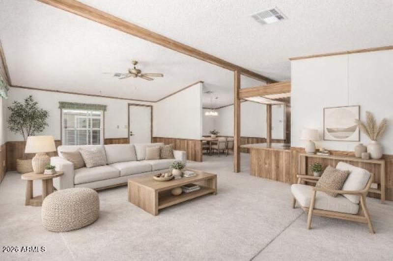 Virtually Staged Living Area