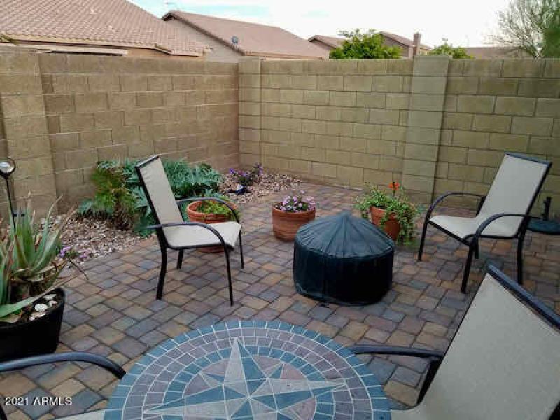 Backyard with Paver Patio