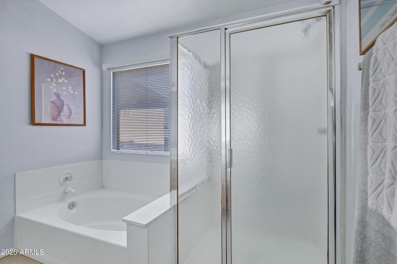 Separate Shower & Soaking Tub