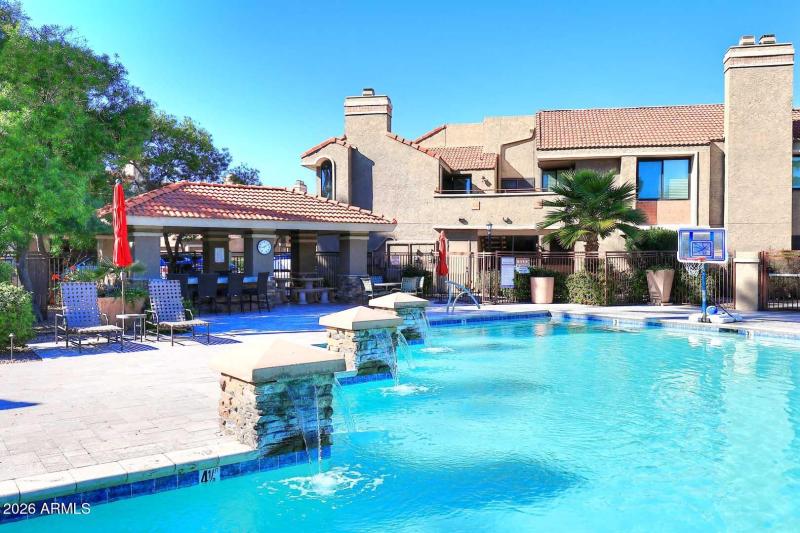 Milano Terrace-South Pool Water Feature