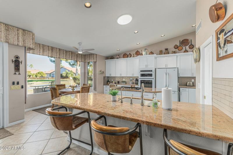 Golf Views from the Kitchen